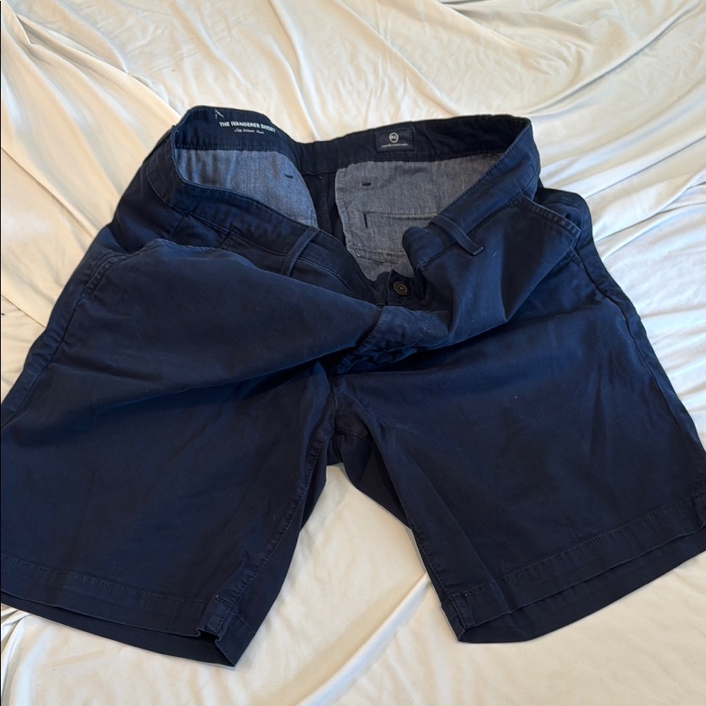 Bonobos Blue Flat Front Shorts